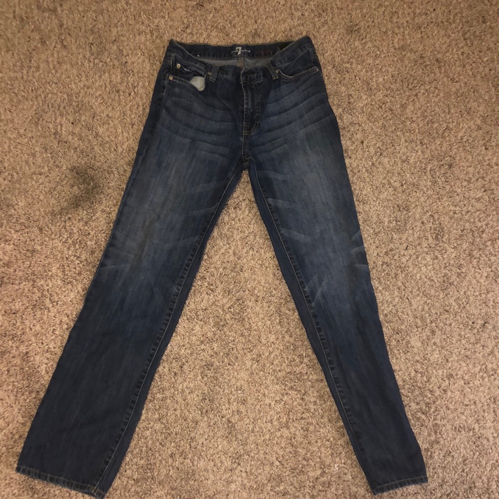 7 for all mankind dark straight jean NEVER WORN